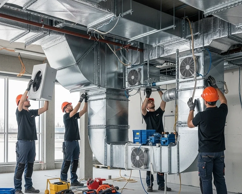 Installation af ventilationsanlæg